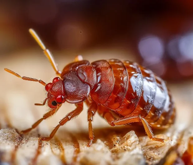 Macro image of bed bug highlighting need for bed bug infestation removal services
